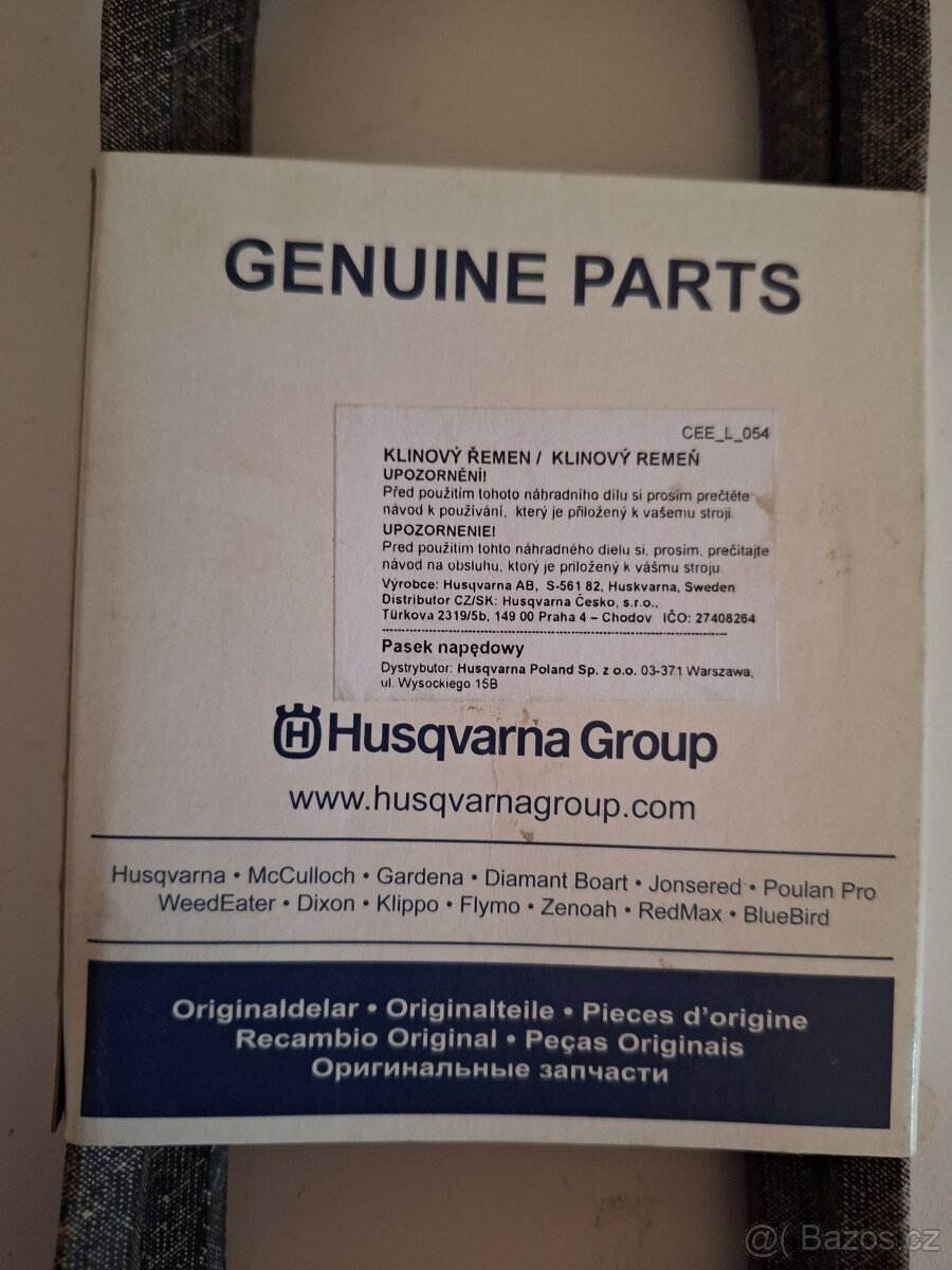 Klinovy řemen k sekačce - 3