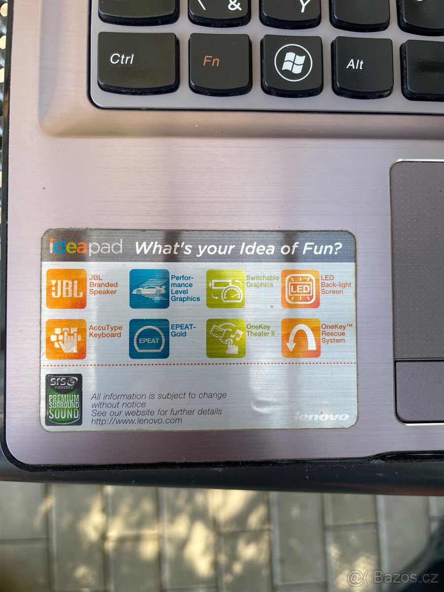 Herní Lenovo IdeaPad Y570 - 3