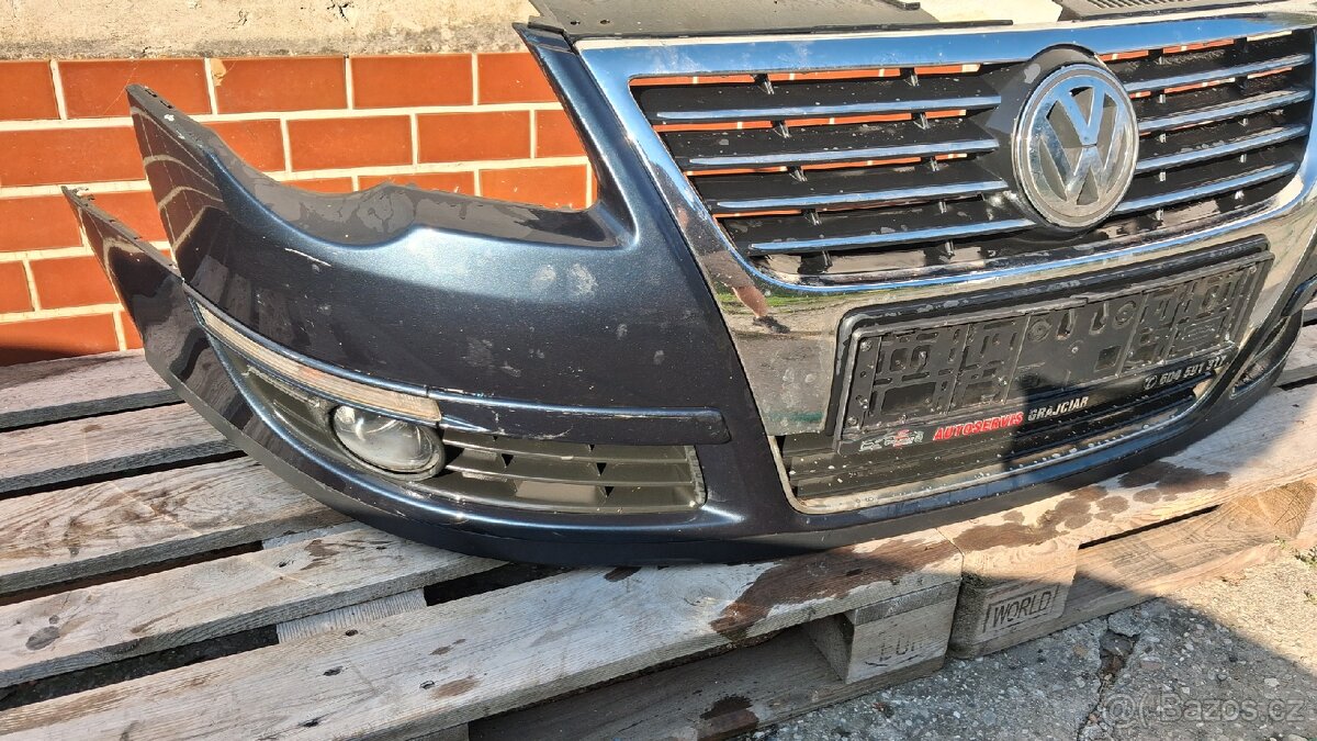 Vw Passat B6 přední nárazník, přední světla - 3