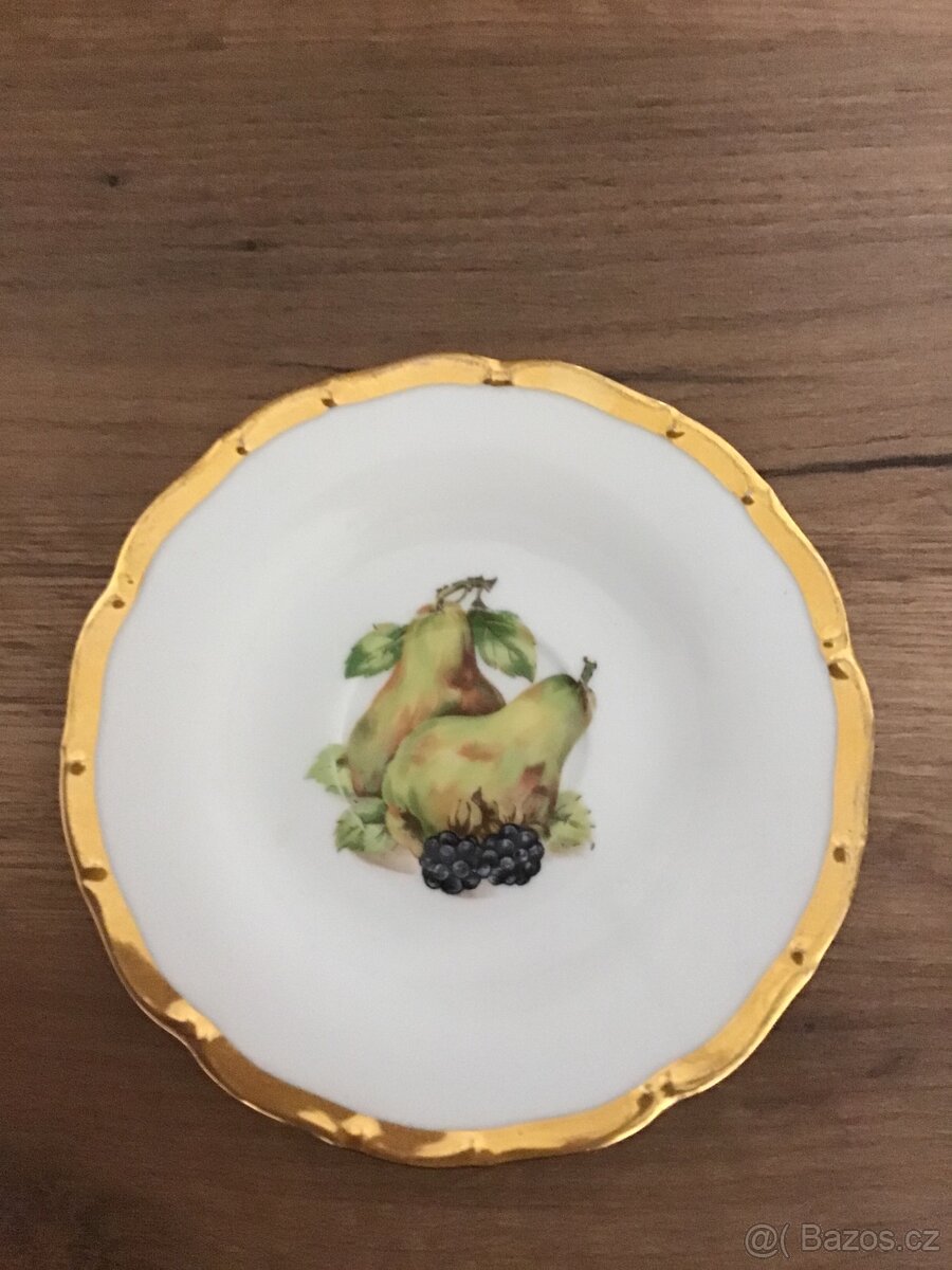 Starožitný porcelán Stará Role, šálek a podšálek - 3