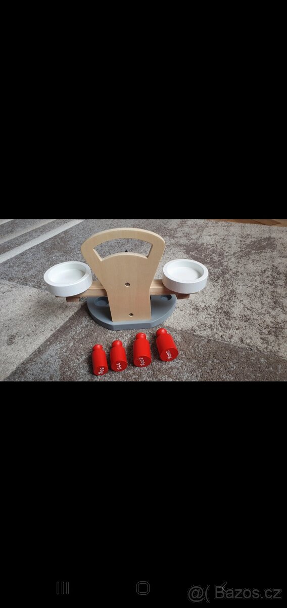 Dětské dřevěné hračky - váhy - 3