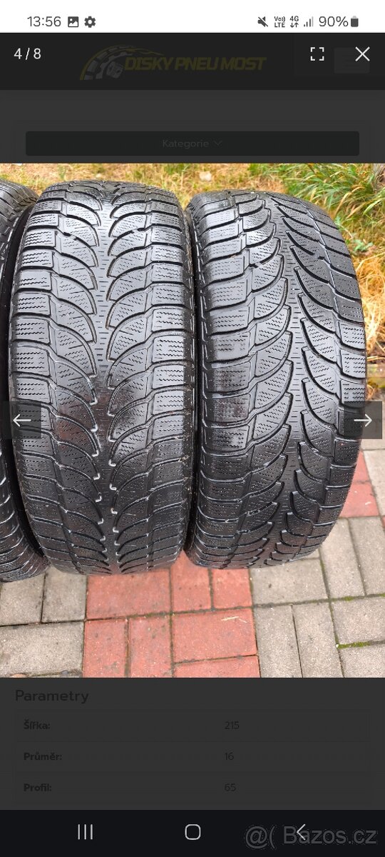 215/65R16 98H 5,5-6,5MM BRIDGESTONE - 3