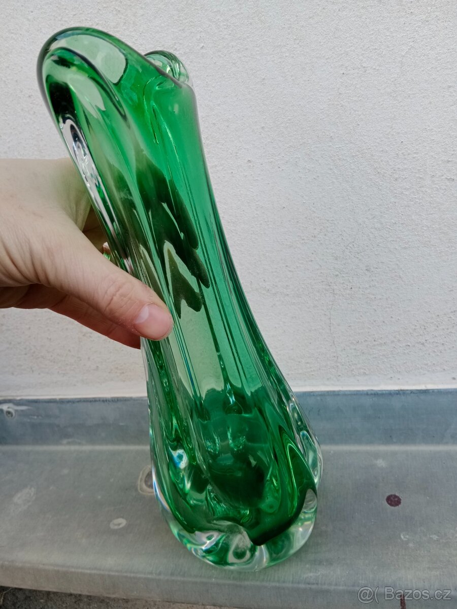 Váza hutní sklo - 3