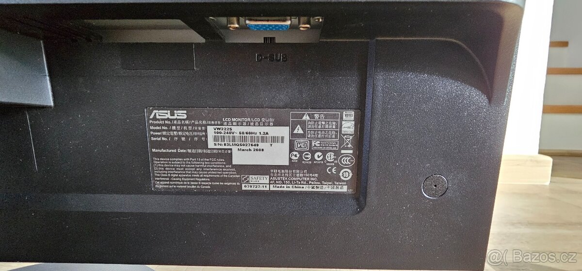 Monitor Asus VW222S 22" - 3