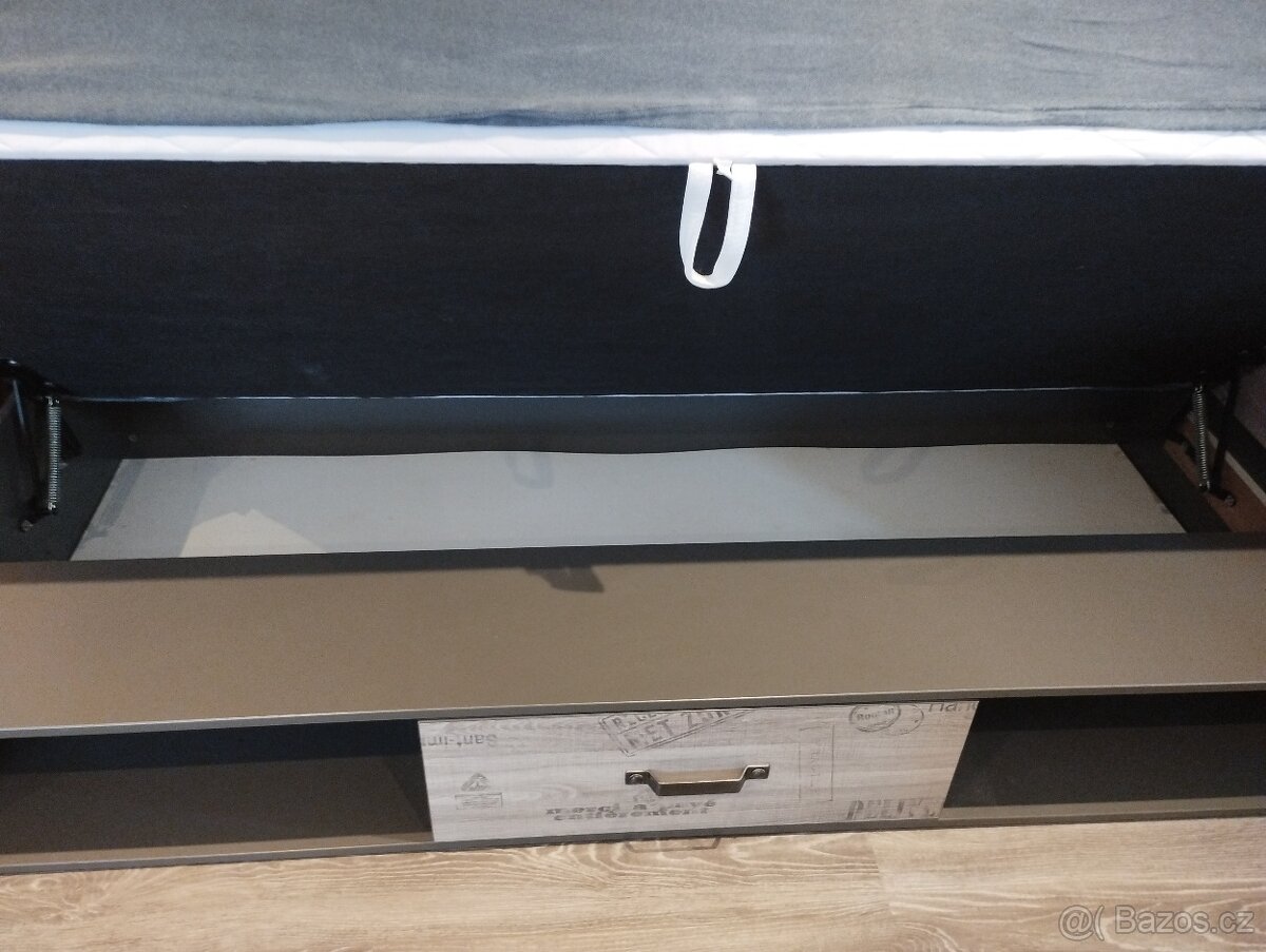 Postel 90 ×200 grafit - 3