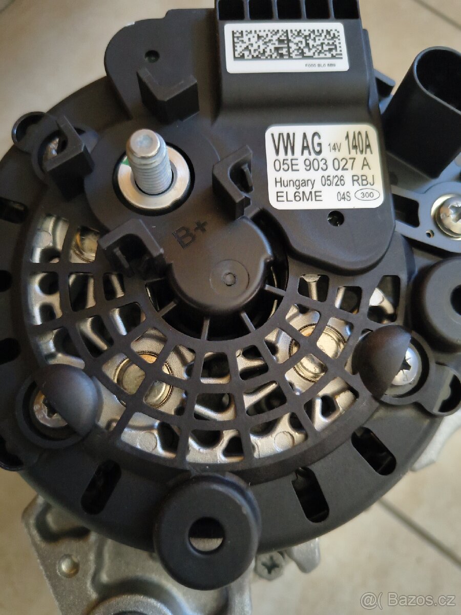 Alternátor 05E903026L Bosch 140A a 05E903027A škoda VW seat - 3
