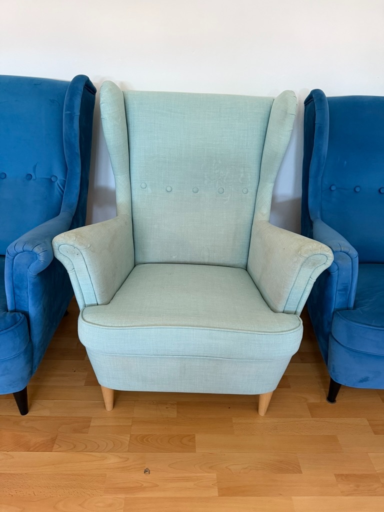 3× IKEA STRANDMON křeslo ušák - 3