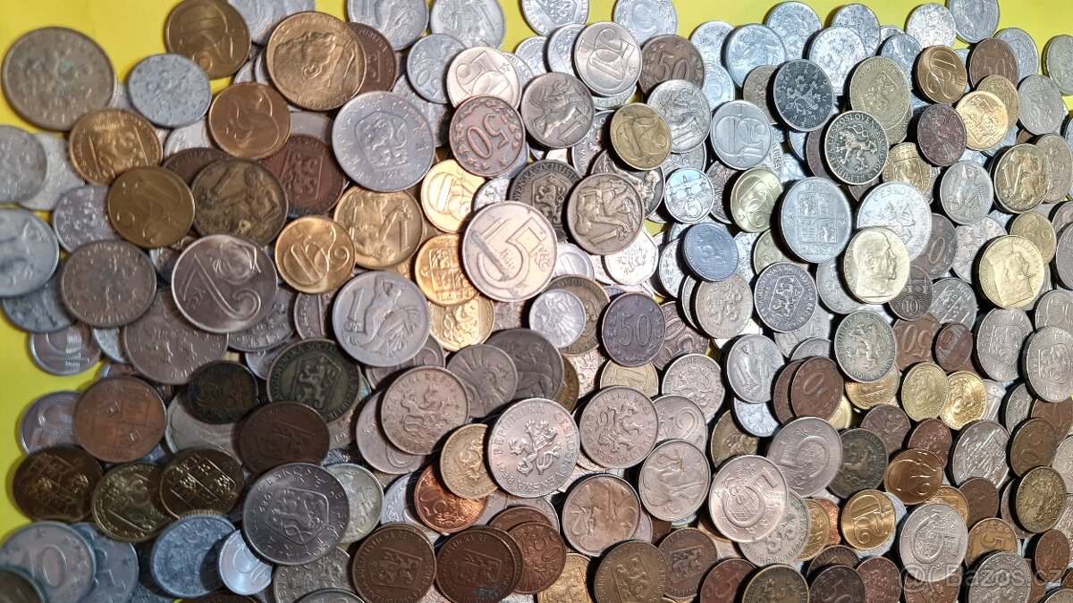 Hromada československých minci - přes 550 Ks č.6 - 3