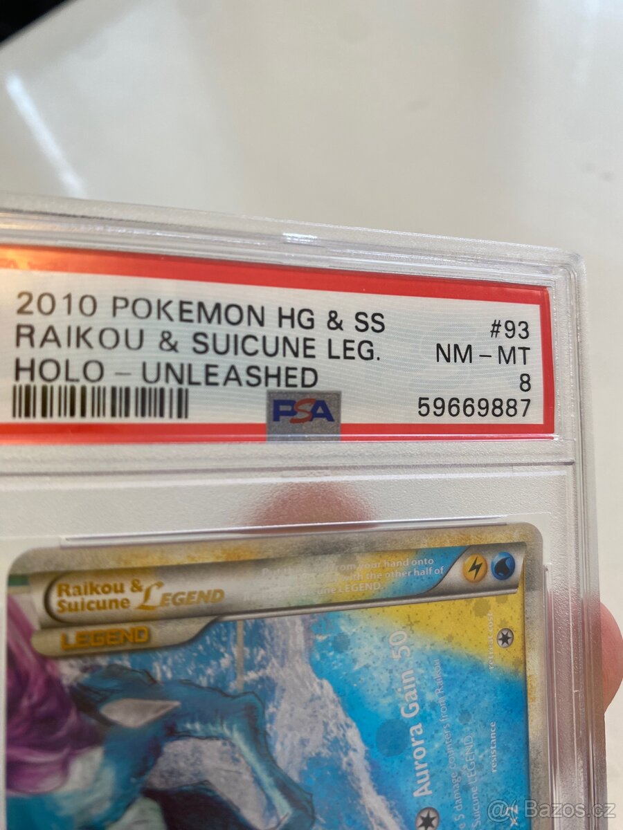 Pokémon Raikou & Suicune LEGEND (UL 93) | PSA 8 - 3