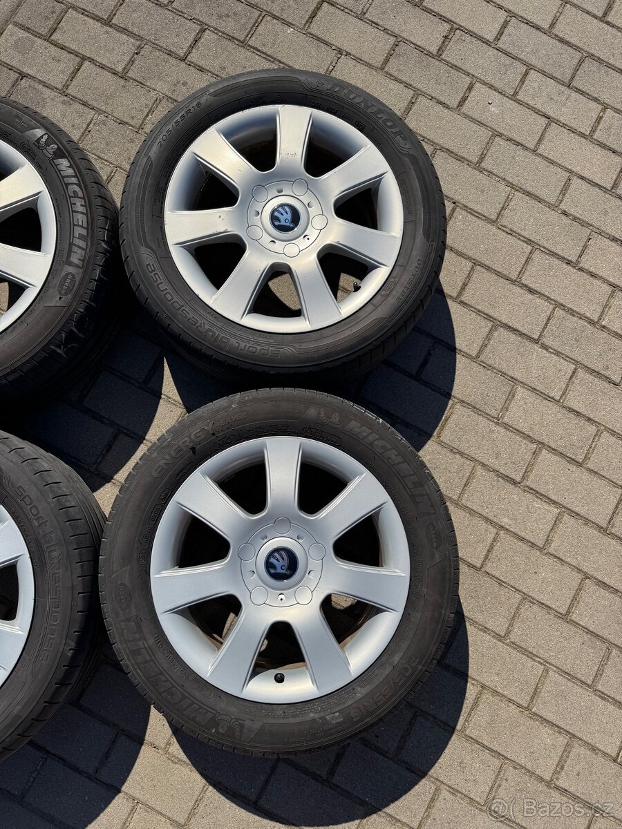Orig. Alu kola Škoda Vw Seat R16 205/55/16 - 3