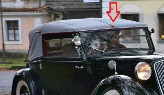 Držiak pásu sťahovania strechy na Tatra 75 a iné. - 3