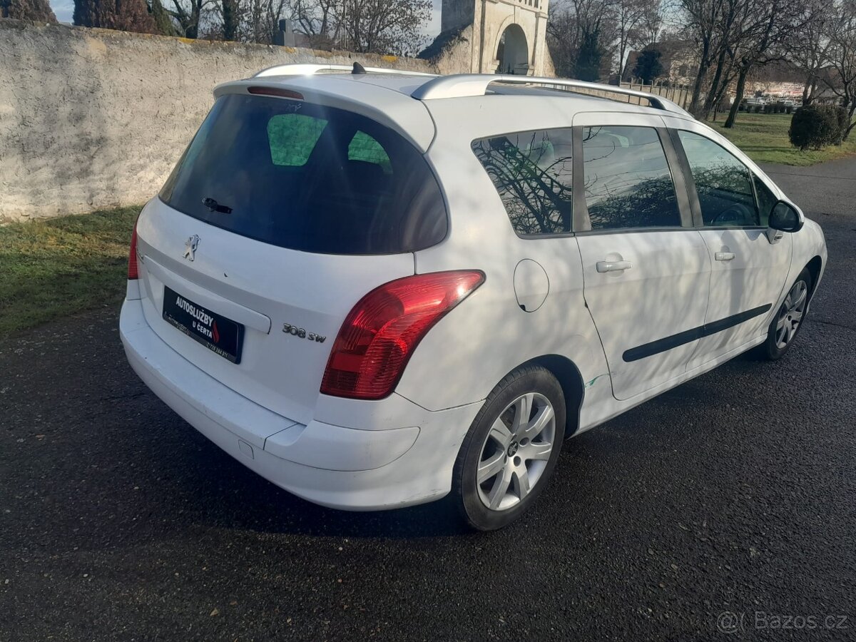 Peugeot 308sw 1.6hdi 68kw panorama klima serviska - 3