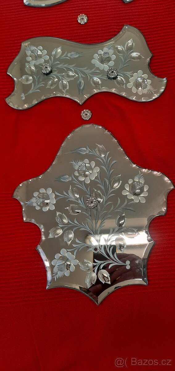 Broušená zrcadlová dekorace - 3