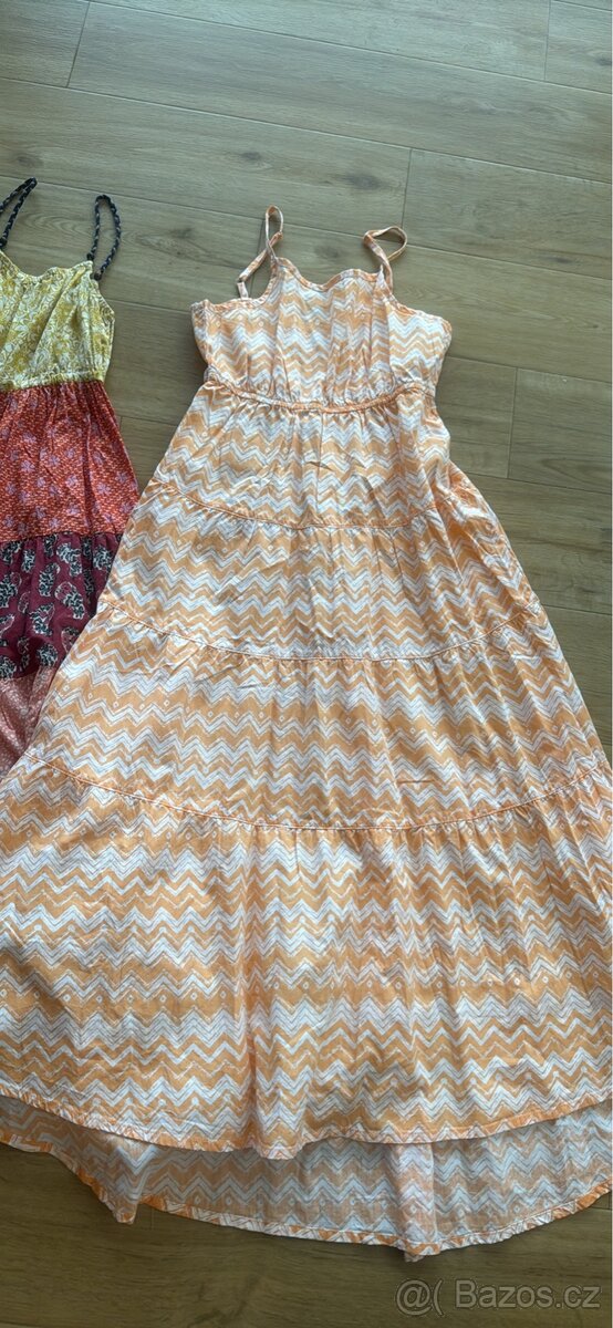 2 x letni dlouhe saty vel. 146/152 - 3