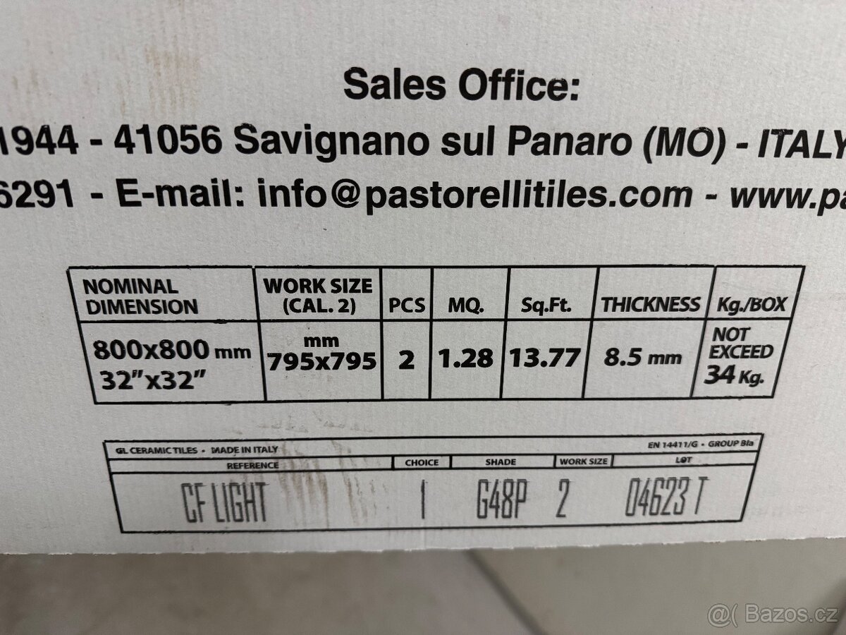 Prodám italský velkoformátový obklad Pastorelli - 3