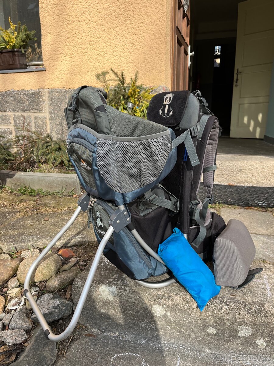 Krosna / nosítko na dítě Corazon Panda modrá + set - 3