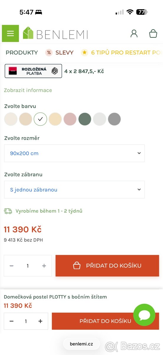 Dětská postýlka BENLEMI - 3