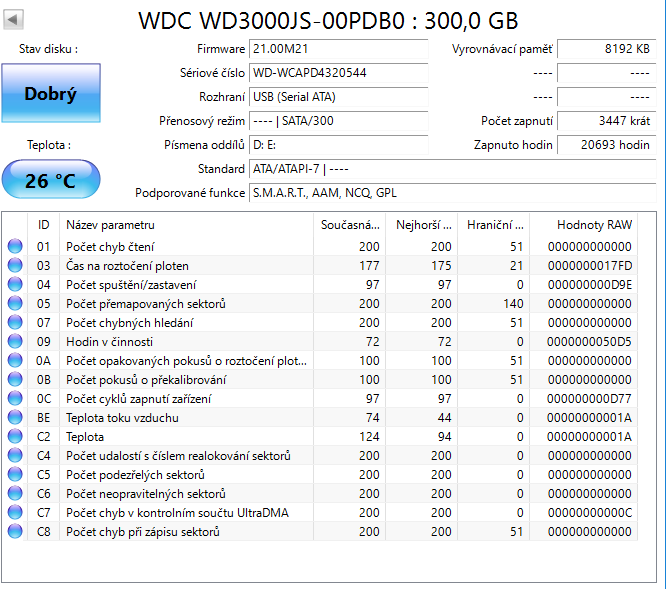 SATA 3,5" disky, odzkoušené, uvedená cena je za vše - 3