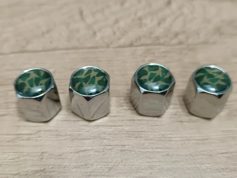 Čepičky ventilků stříbrné - SLEVA - 3