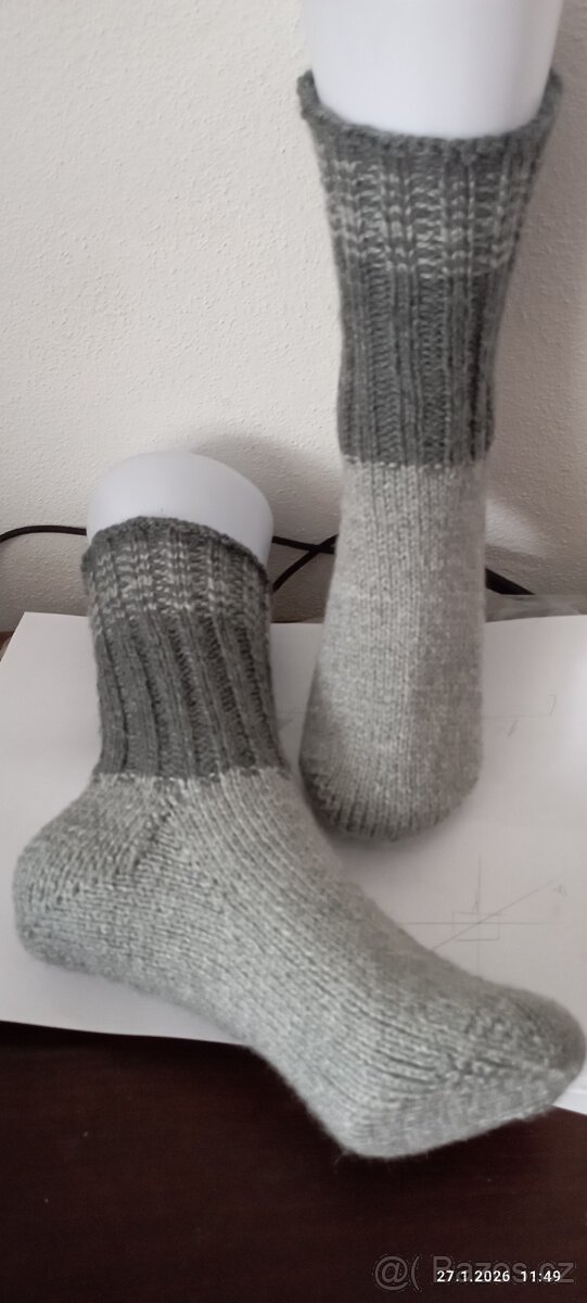 Ručně pletené ponožky - 3