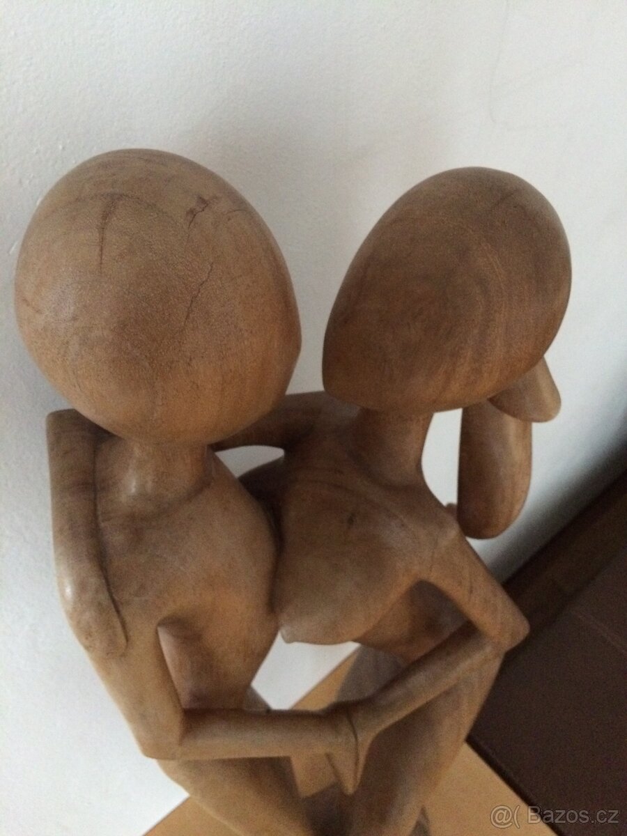 Nové dřevěné sousoší - sleva 60% - 3
