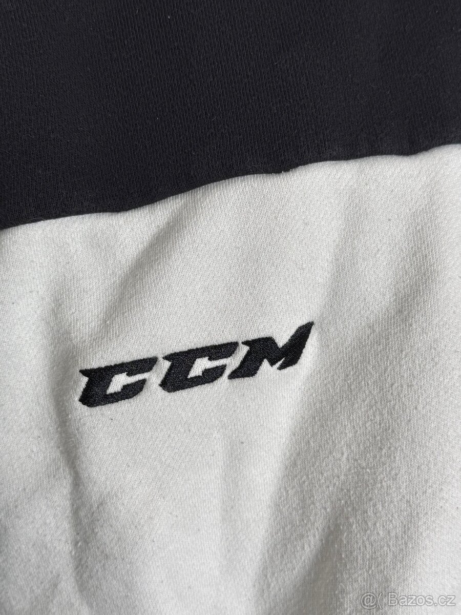Pánská mikina CCM – černo-bílá - 3