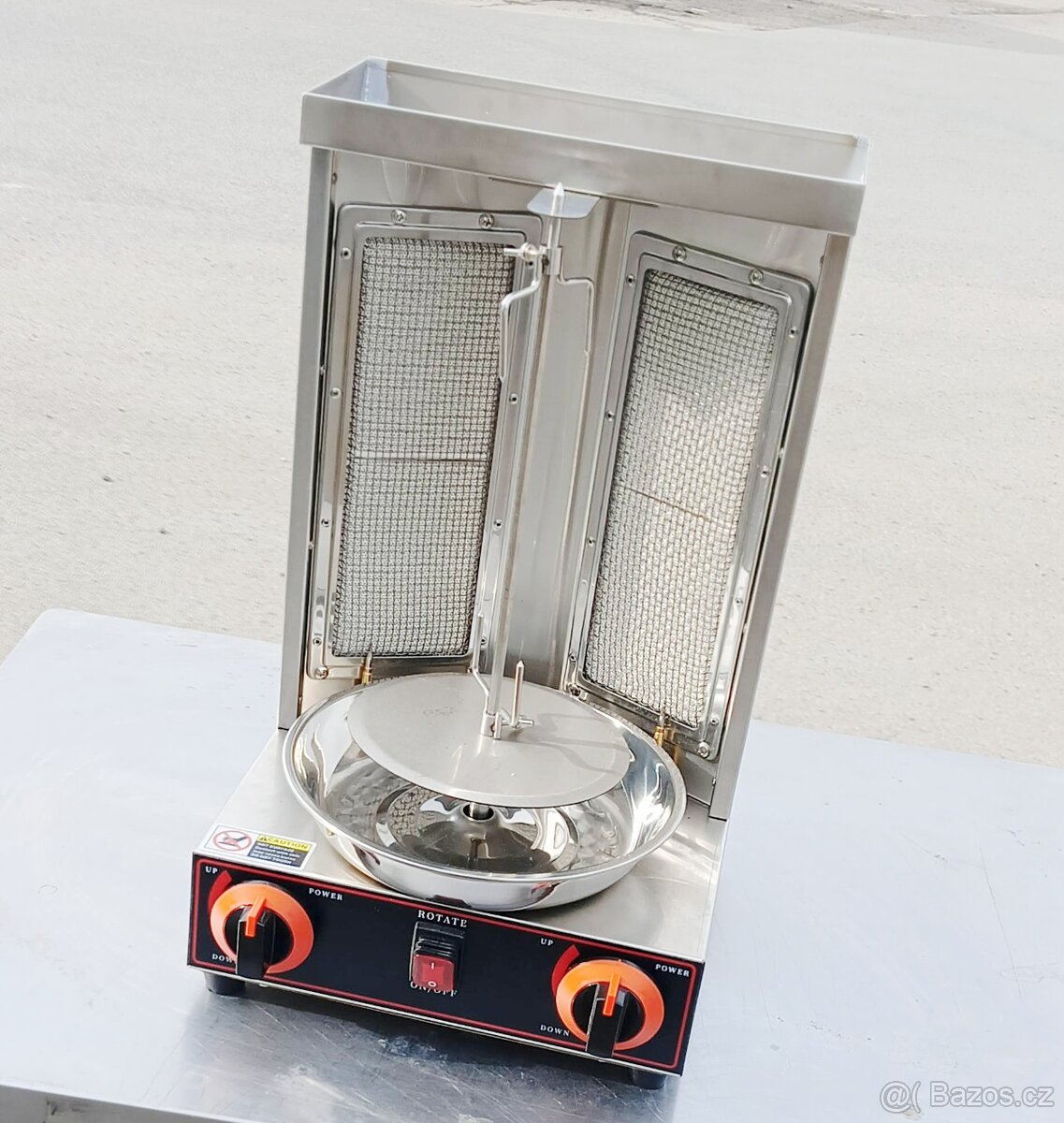 Plynový gril na kebab gyros - 3