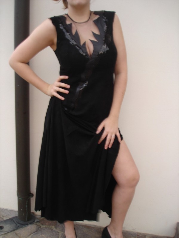 dámské kožené šaty v.40 - 3