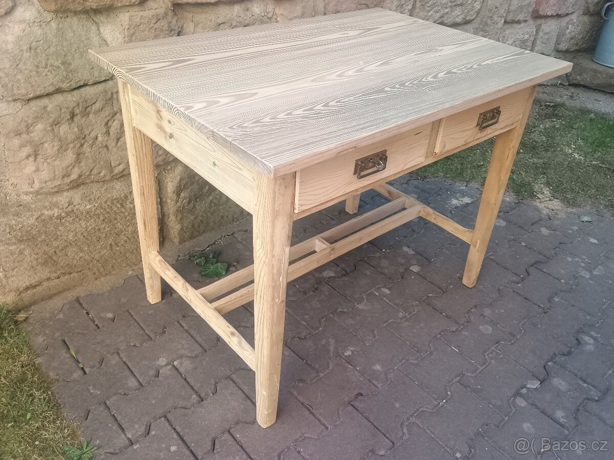 starý stůl modřín / smrk - 3