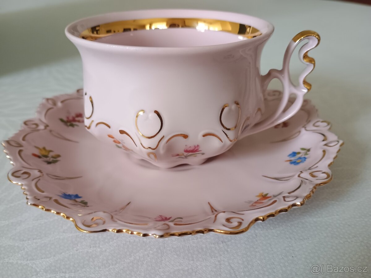 růžový porcelán dekor Lenka - 3