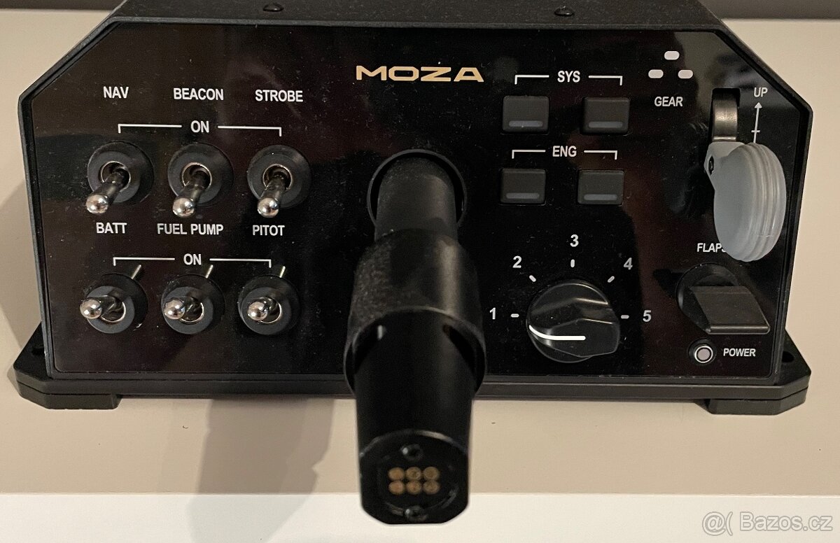 MOZA AY210 Yoke Force Feedback Base + Yoke – letecký simulát - 3