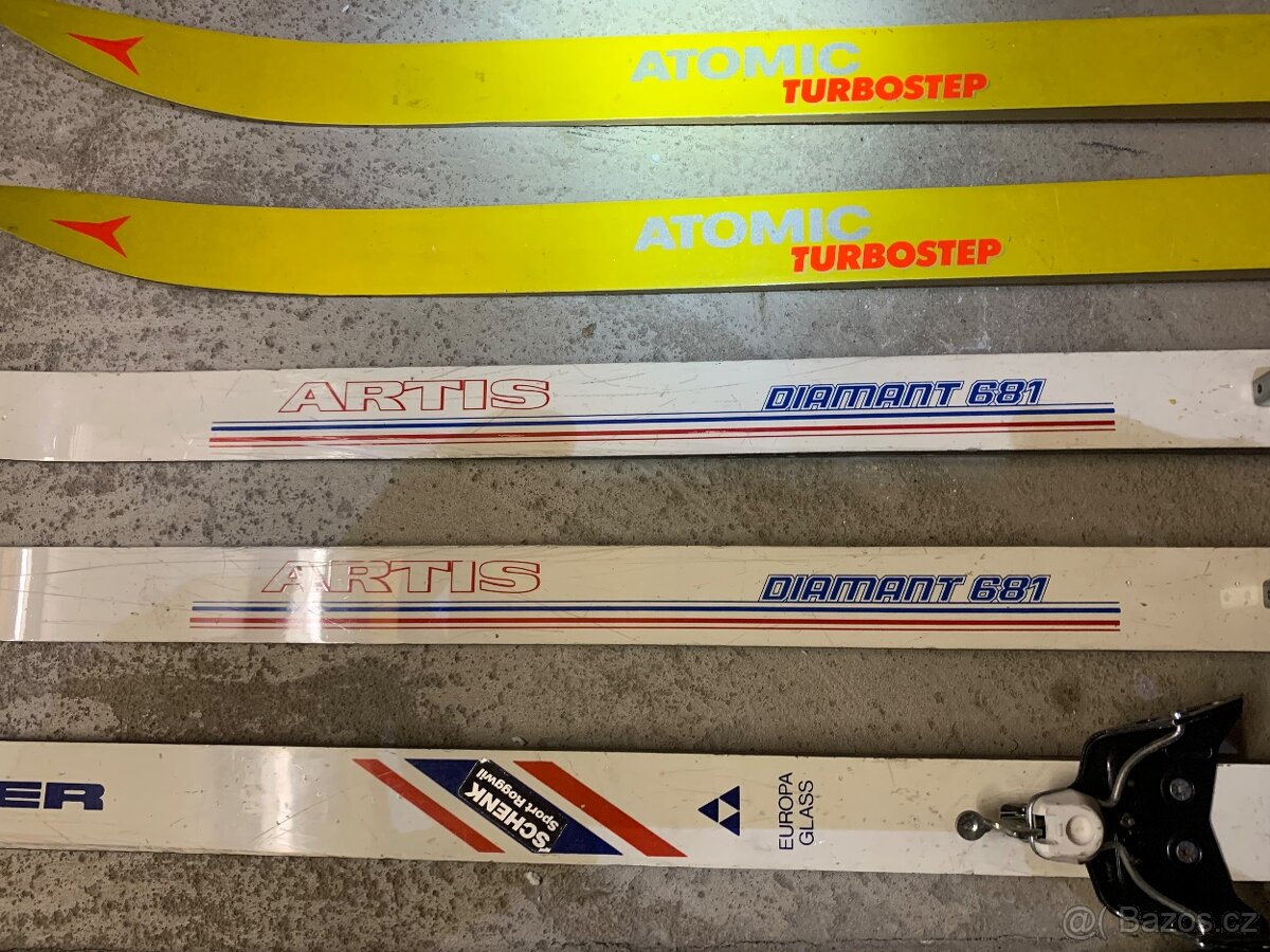 Běžky - různé délky + boty s vázáním 75 různé velikosti - 3