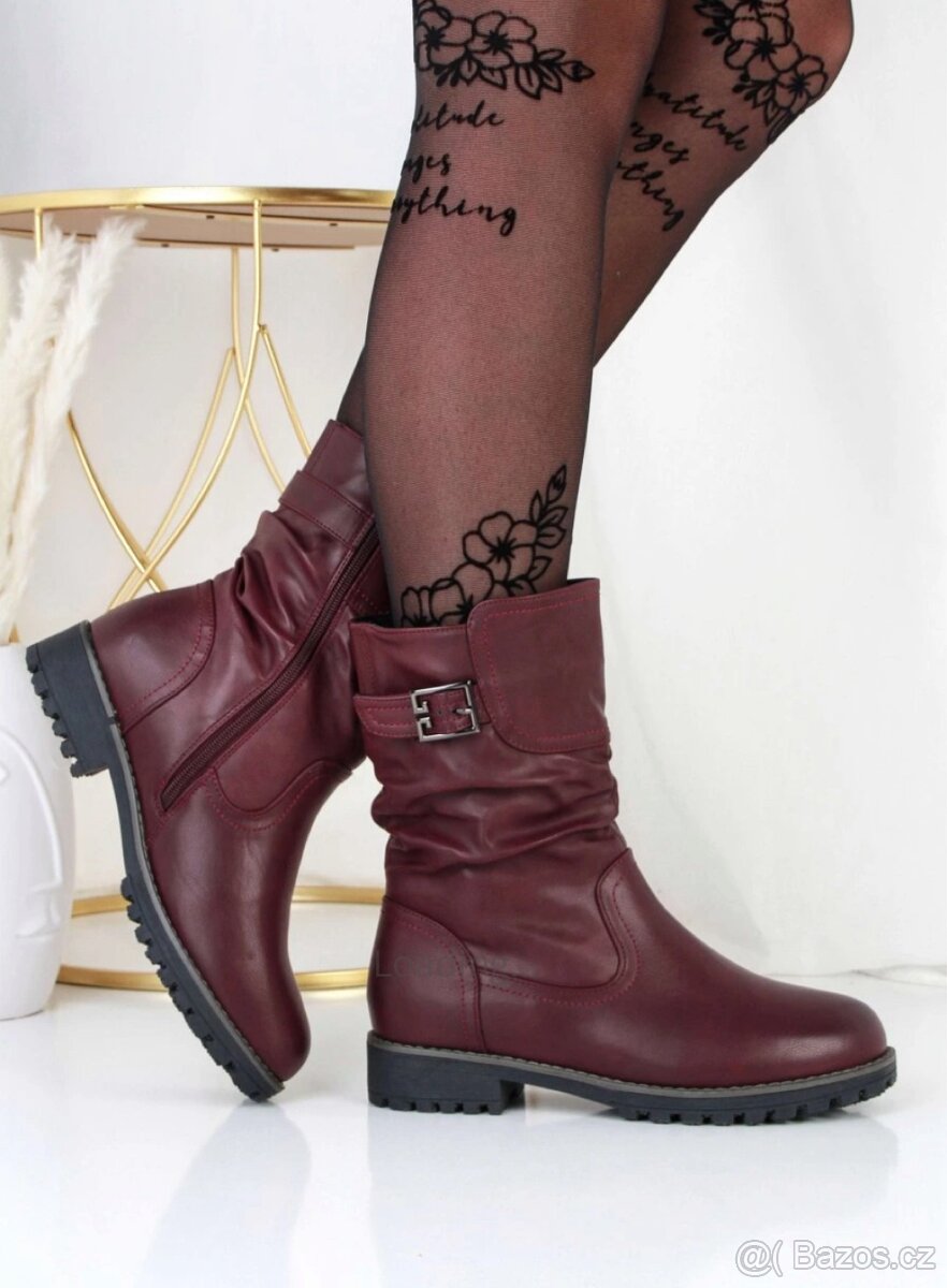 Damske zimni boty, s kožíškem uvnitř - 3