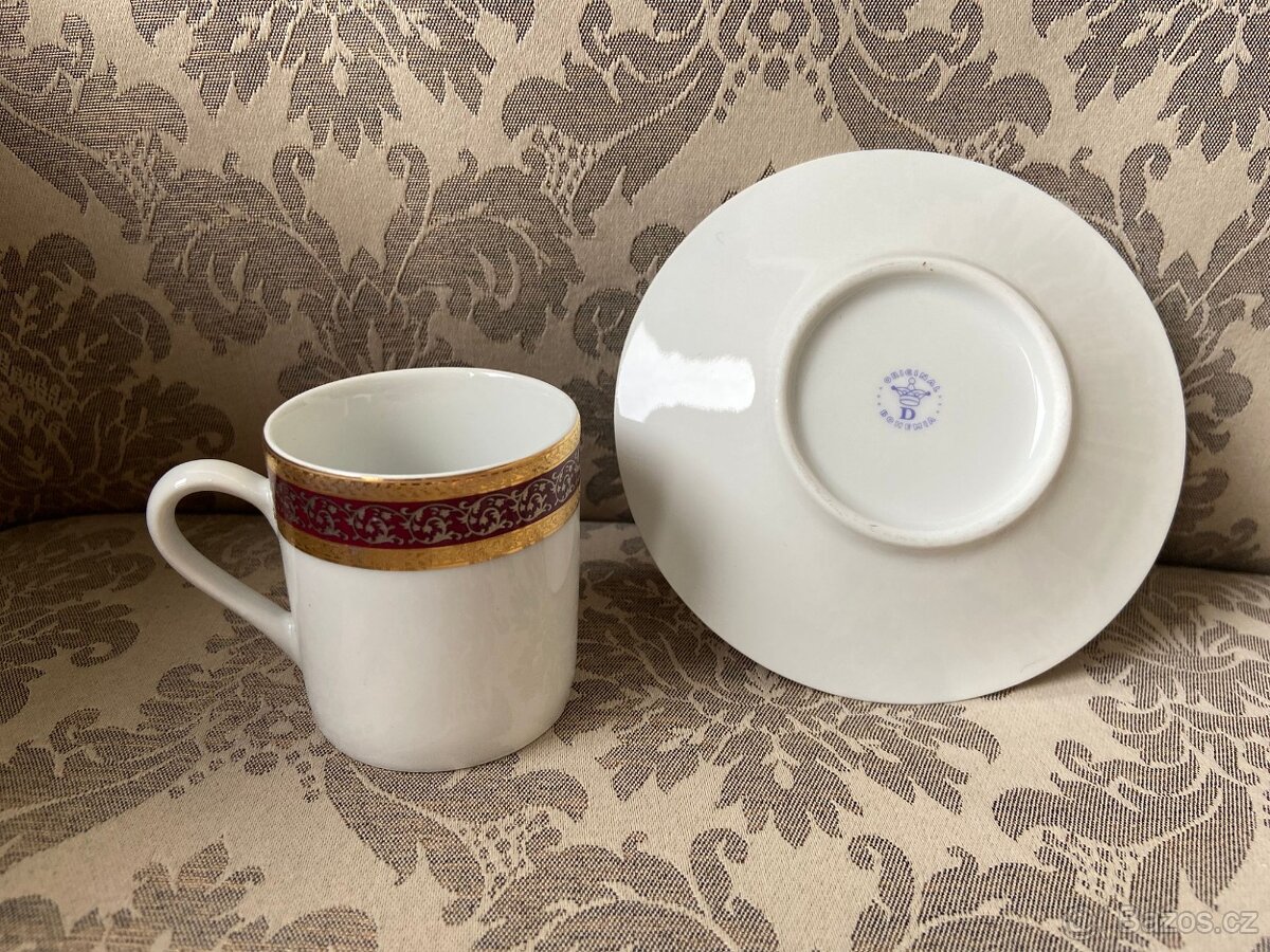 2 nádherné mokka české výroby - kvalitní porcelán - 3