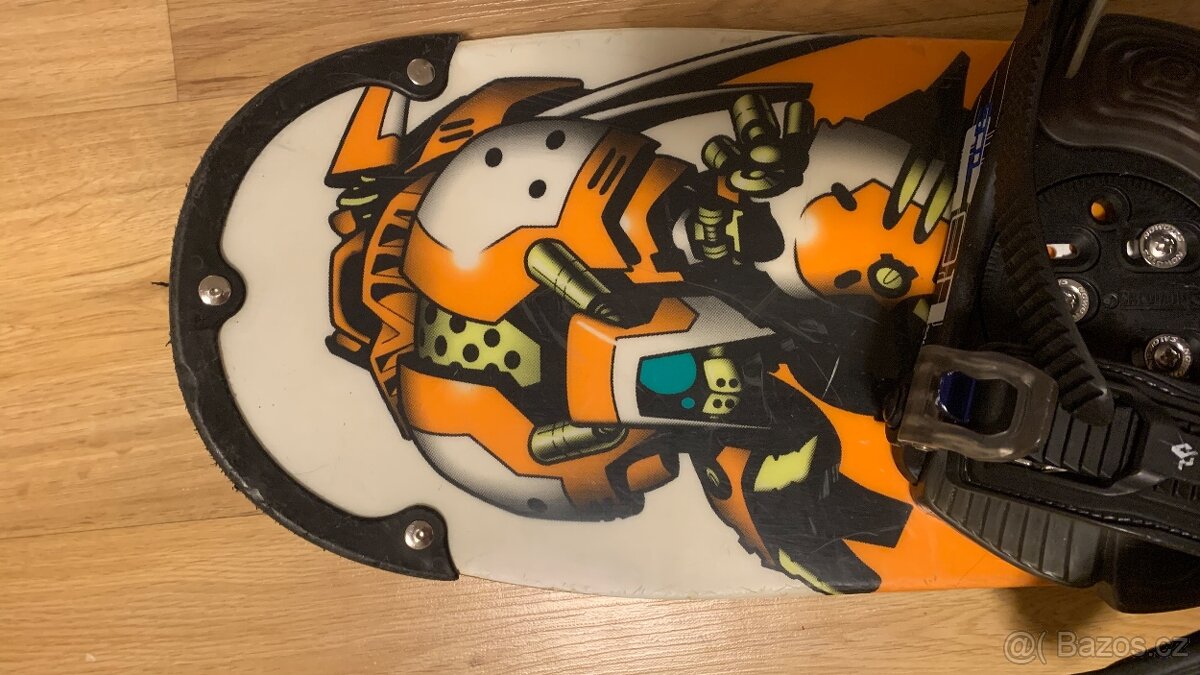 Dětský snowboard Burton 110 s vázáním Salomon - 3