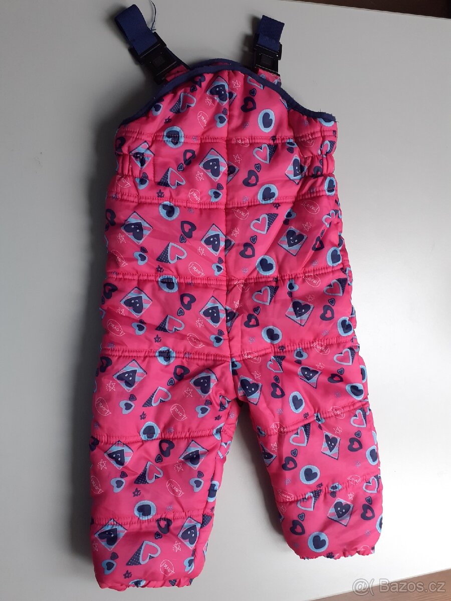 Dívčí zimní bunda a kalhoty 92 - 3