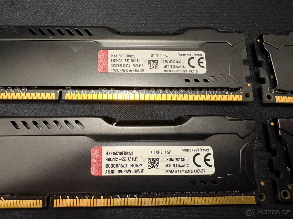 HyperX Fury 16 GB RAM (4x4GB) DDR3 - 3