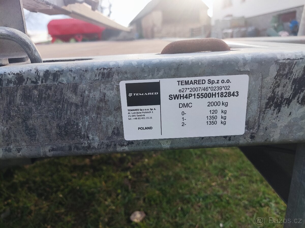 Přívěs Temared - 2000kg - 3