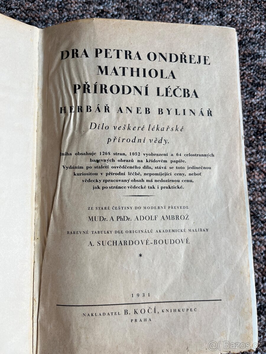 Mathioliho herbář 1931 - 3