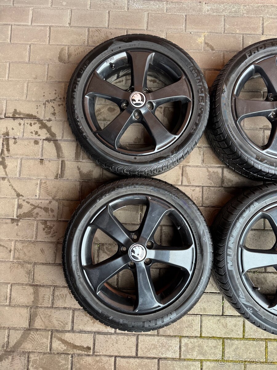 Orig. Zimní vw alu kola R17 205/50/17 - 3