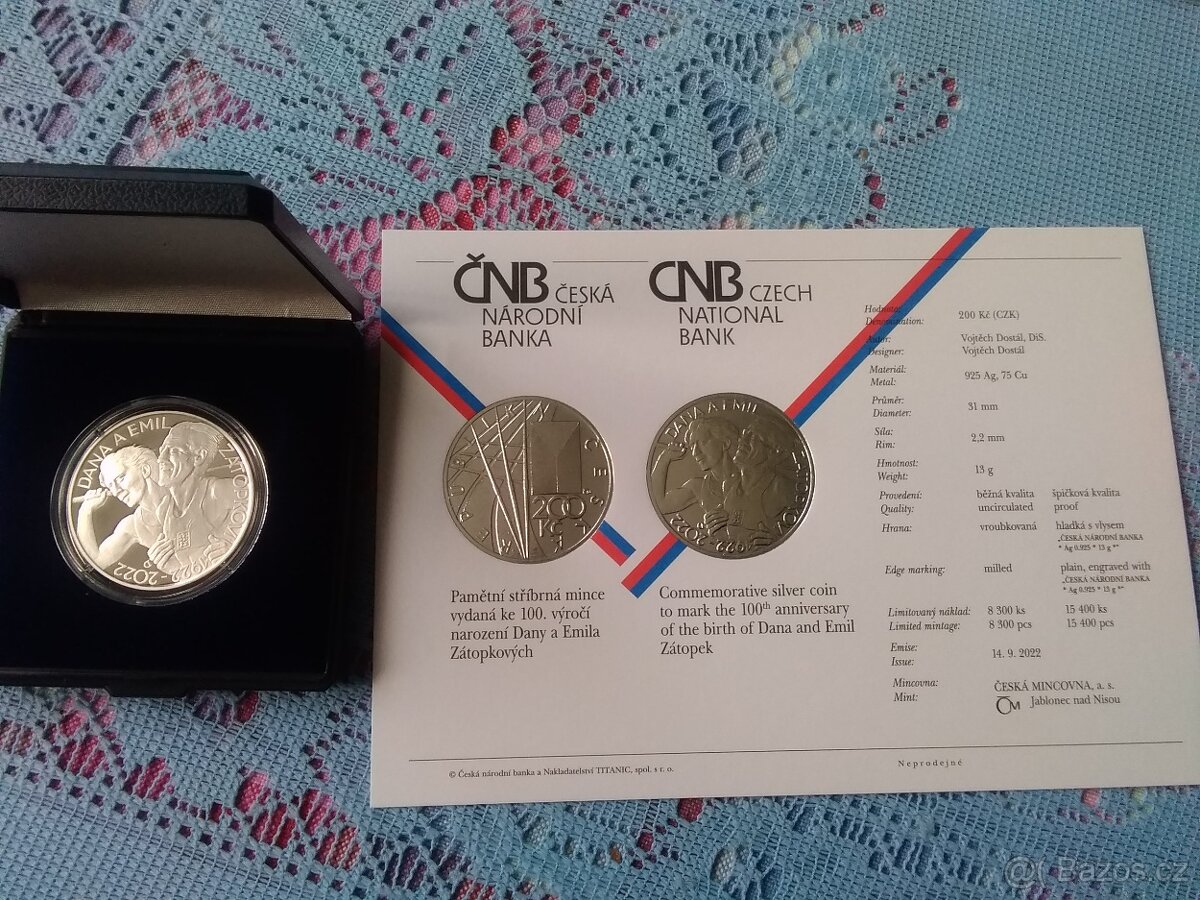 7x Pamětní mince ČR - - Proof, - 3