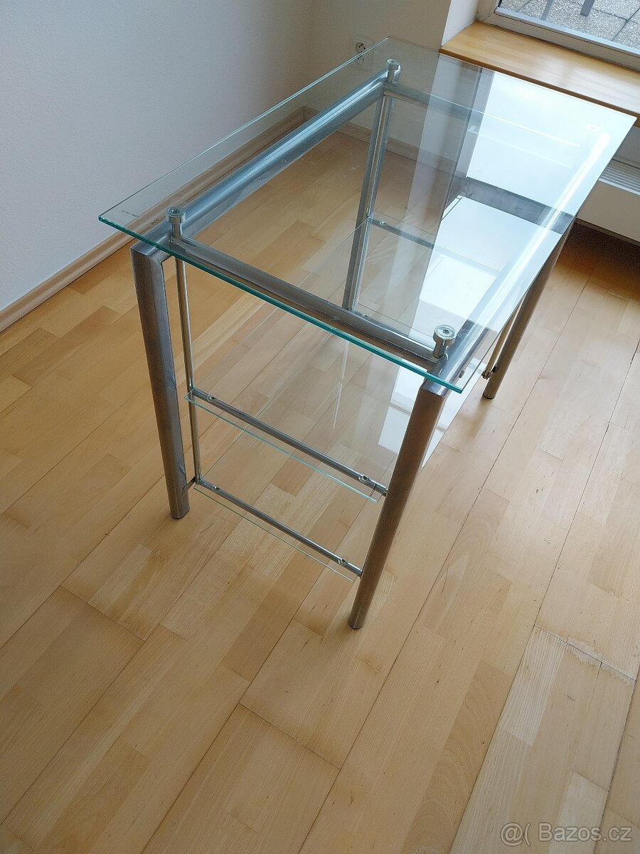 Skleněný TV stolek - 3