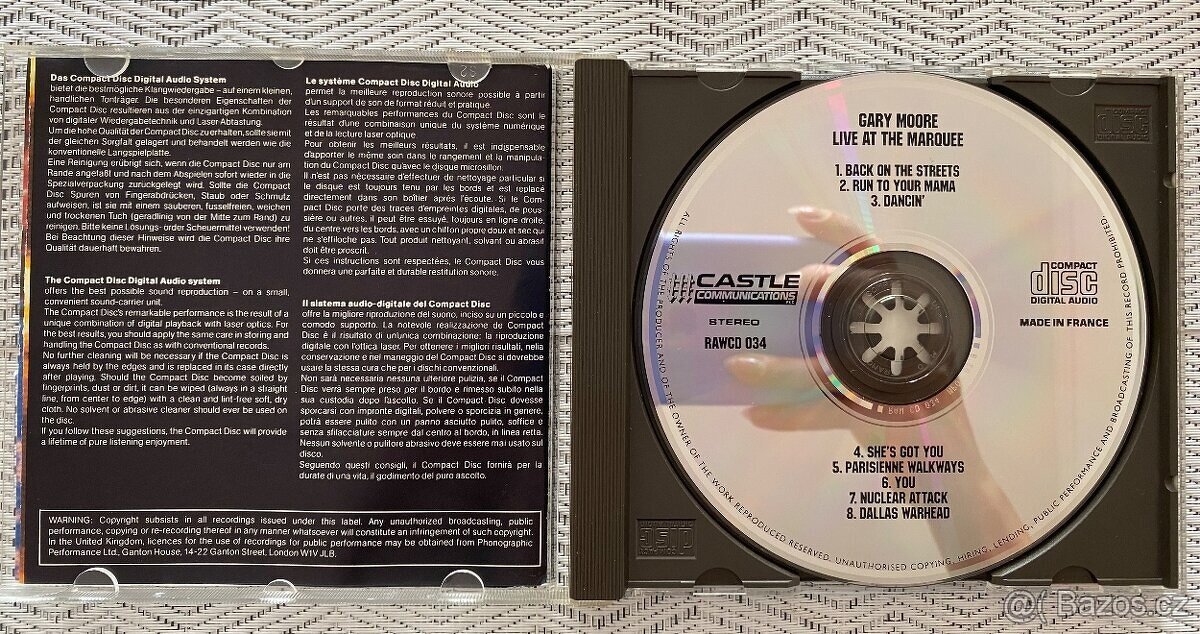 CD Gary Moore - Live At The Marquee - 3