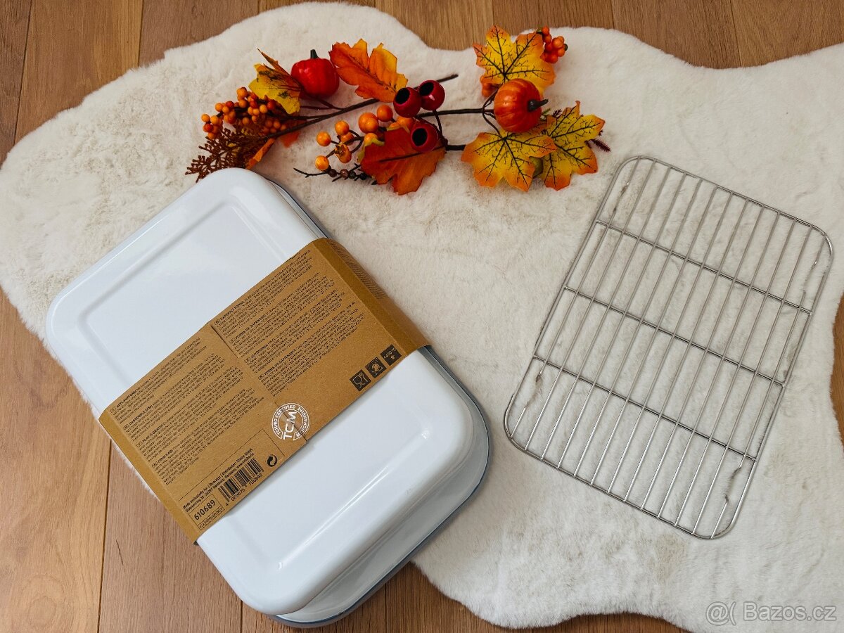 Velká smaltovaná forma na pečení Tchibo nová - 3