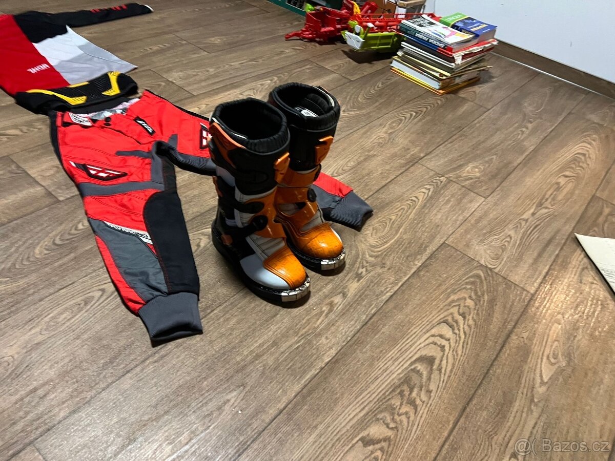 Motokrosové oblečení Thor+ boty Thor+ledviňák - 3
