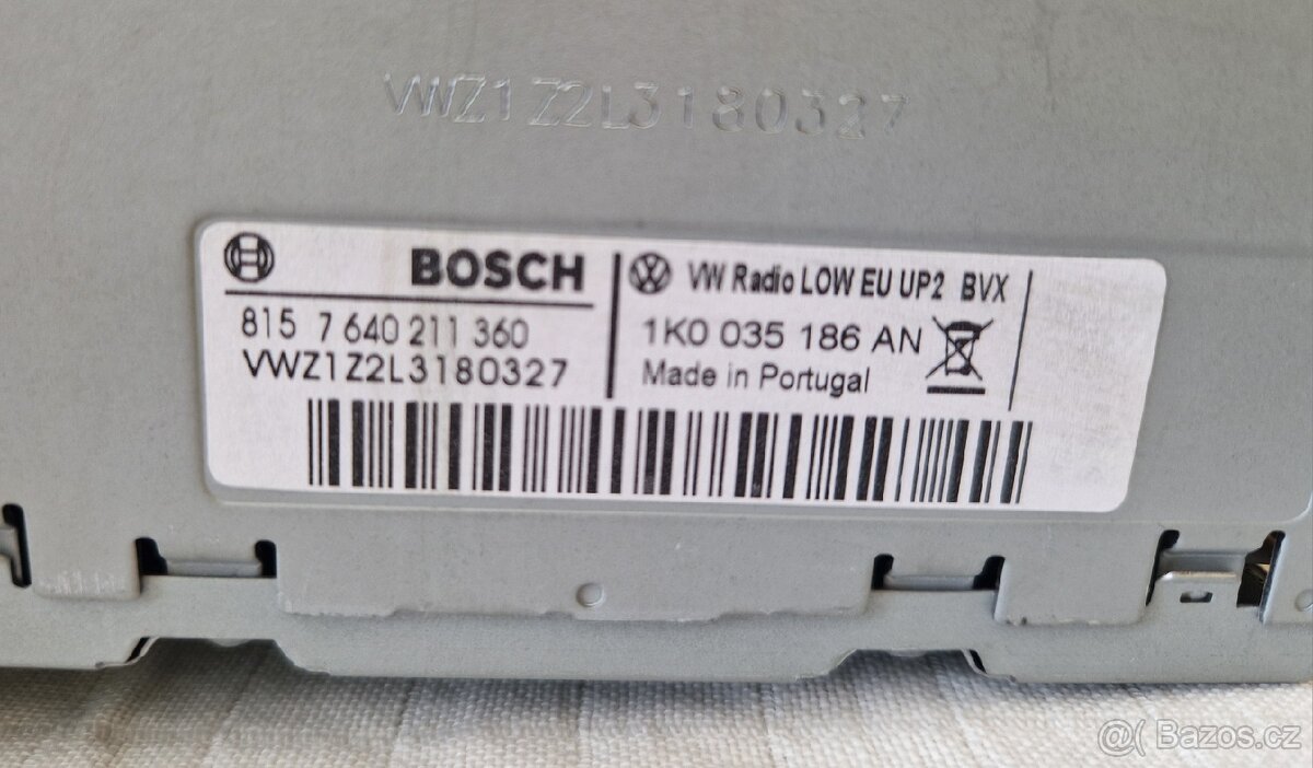 Autorádio VW RCD 310 mp3, odblokované - 3