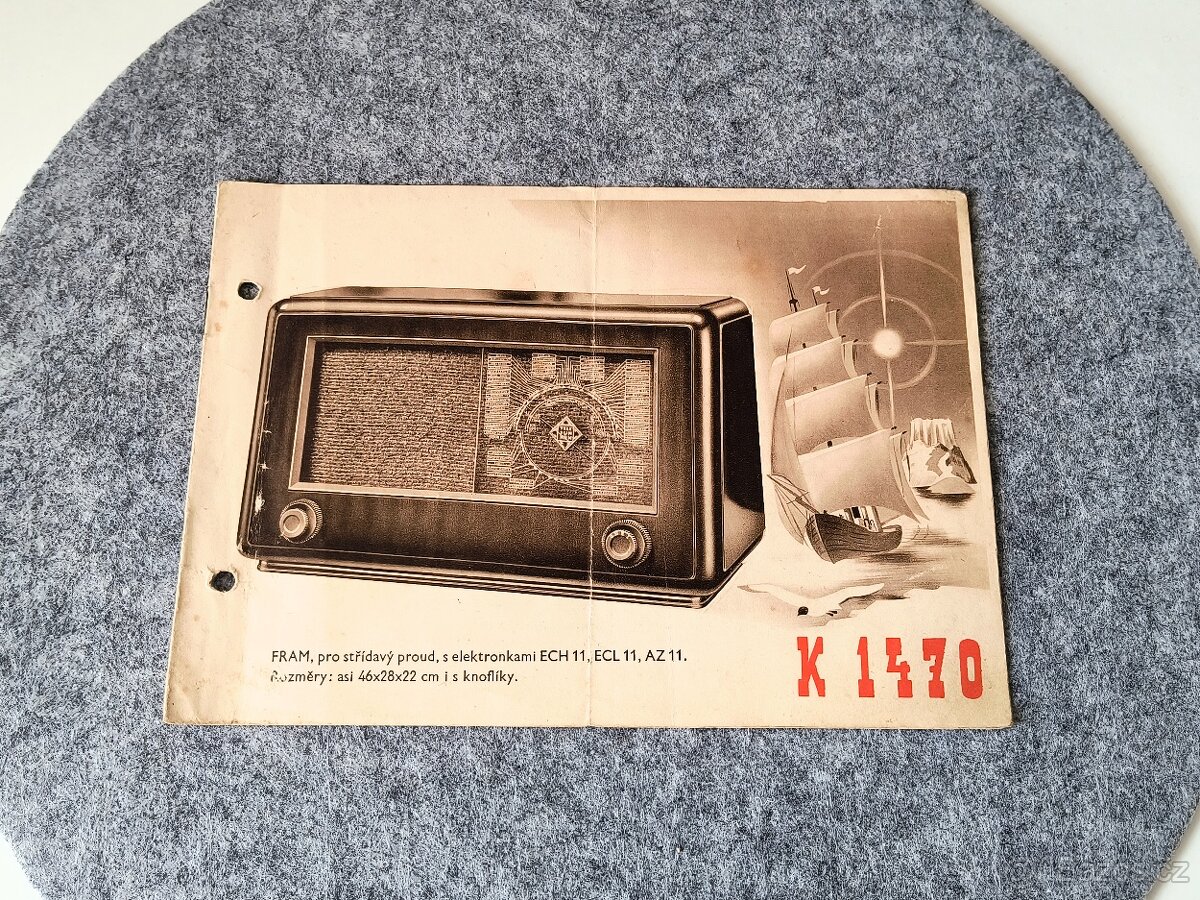 Starožitné prospekty a návody k rádiím - 3