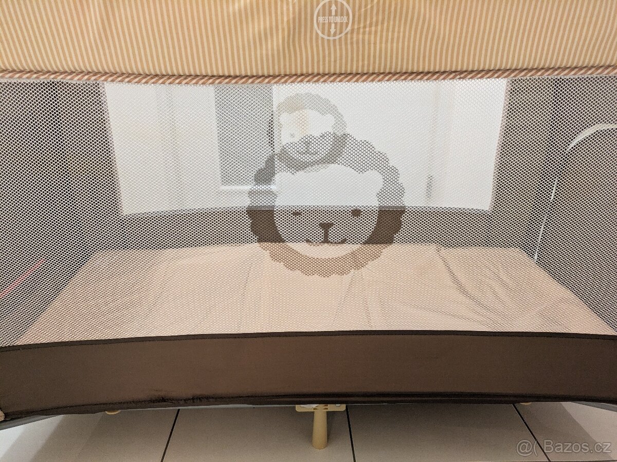 Cestovná postýlka Lionelo Sven Plus (hnědá) - 3