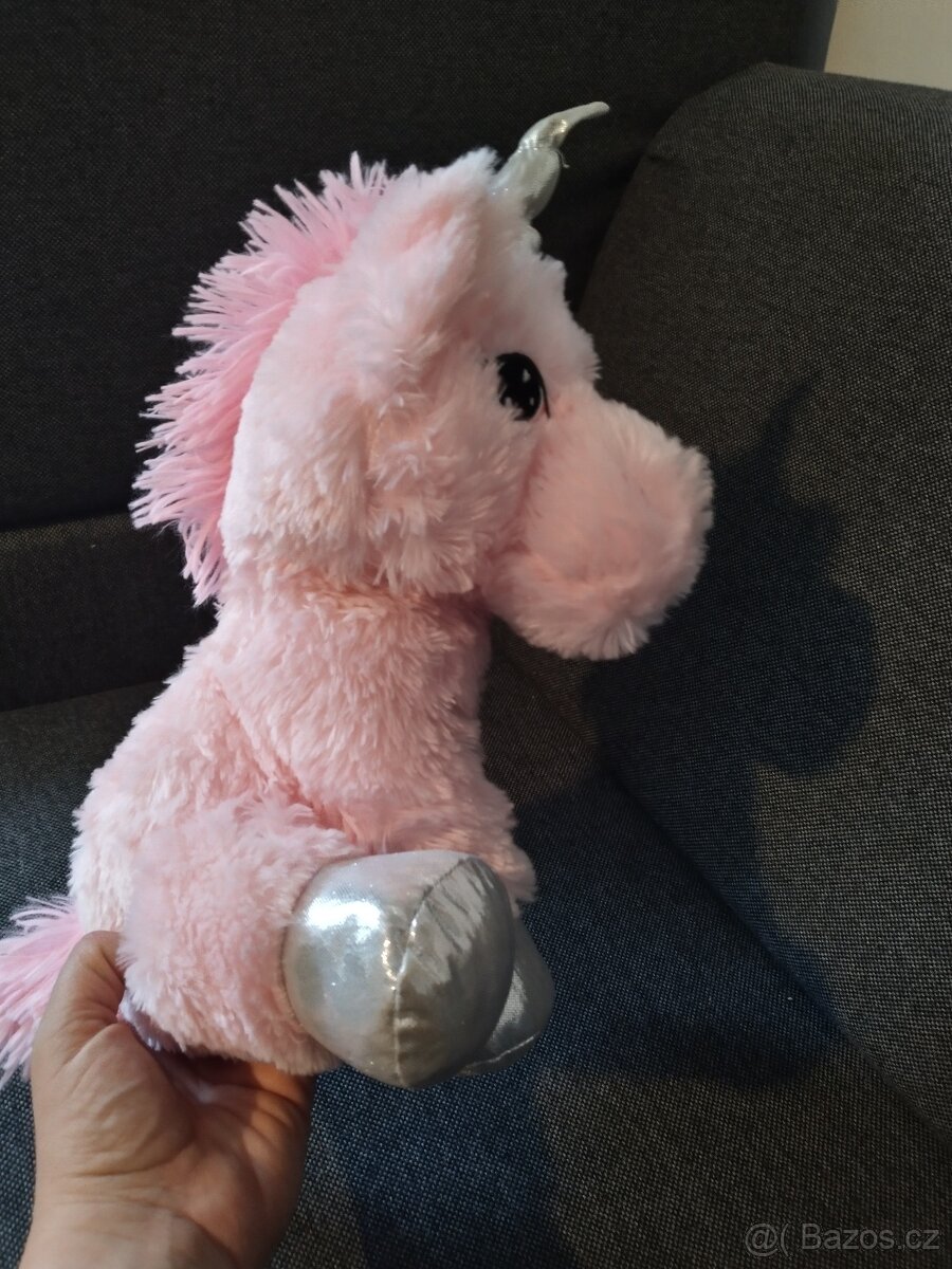 Plyšák jednorožec sedící - 3