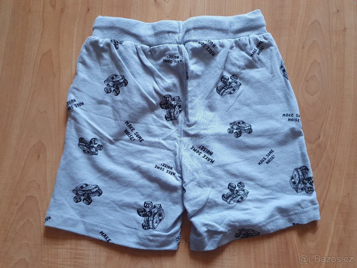 Nové teplákové světle modré kraťasy šortky sinsay v.128 s au - 3